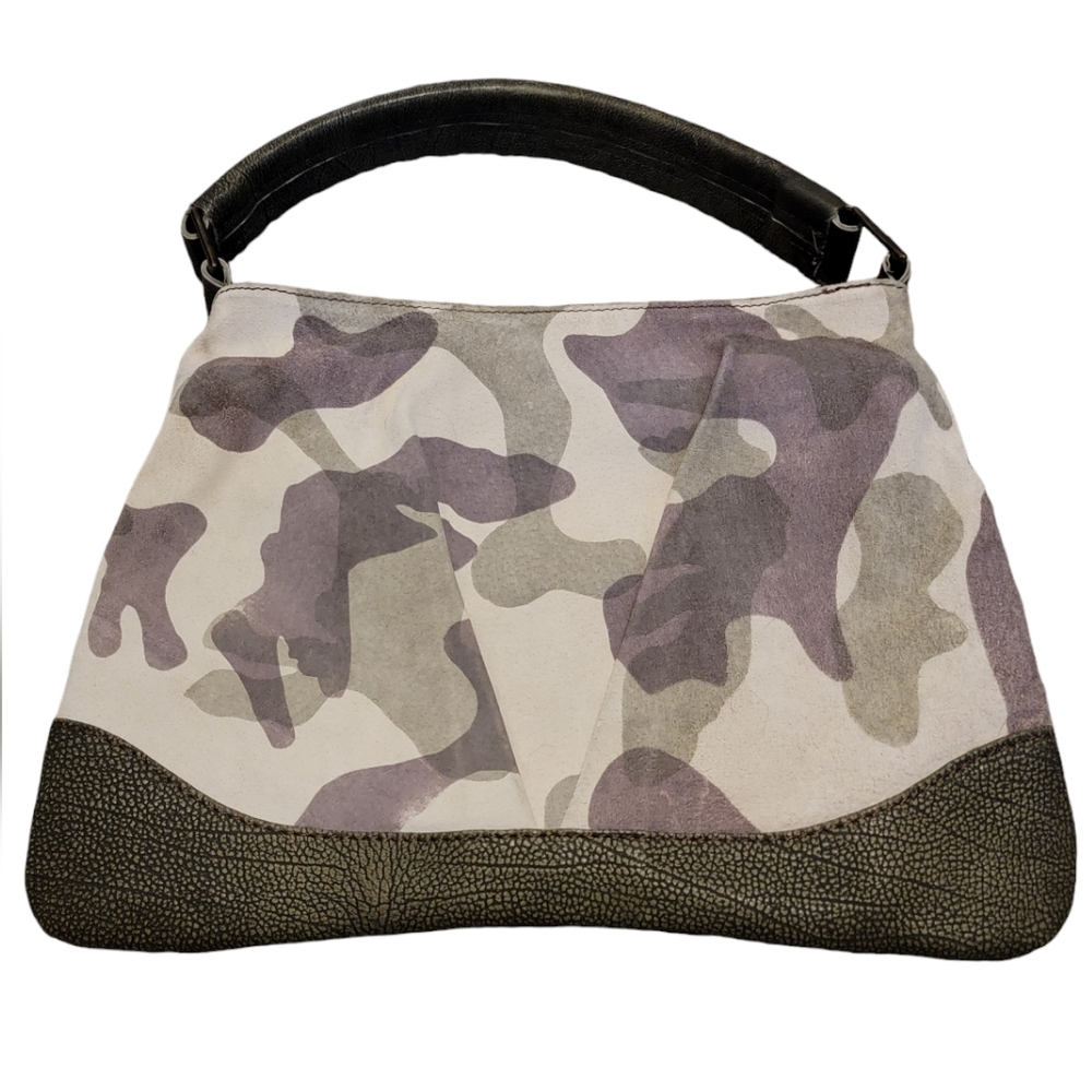 Caterina Lucchi Army pattern Suede and Leather bag